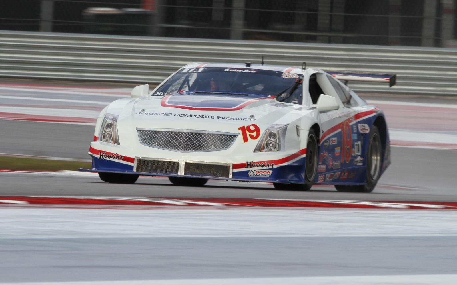 Trans Am practice at COTA limited in wet weather.  